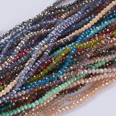 Glass Beads Strands GLAA-F077-1