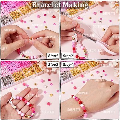 2220Pcs Handmade Polymer Clay CCB Beads Kits DIY-WH20001-56-1