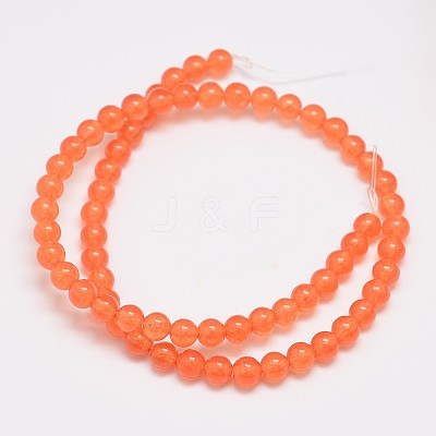 Natural & Dyed Malaysia Jade Bead Strands G-A146-6mm-A07-1
