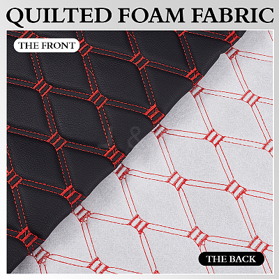 PVC Leather with Foam Fabric DIY-WH0671-392C-1