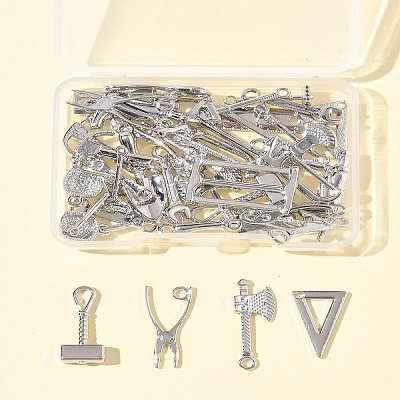 38Pcs 19 Styles Alloy Pendants FIND-FS0003-89-1