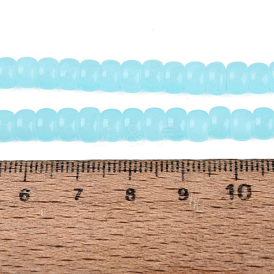 Imitation Jade Glass Beads Strands GLAA-NH0002-A01-B01-1