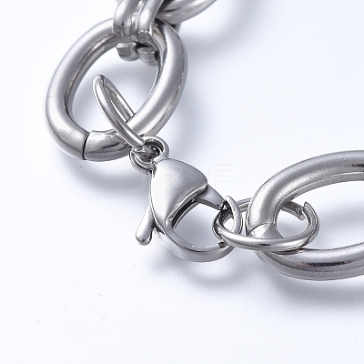 Tarnish Resistant 304 Stainless Steel Chain Bracelets LS-BJEW-F407-01-P-1