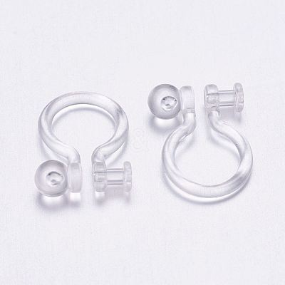Plastic Clip-on Earring Findings KY-P007-H01-1