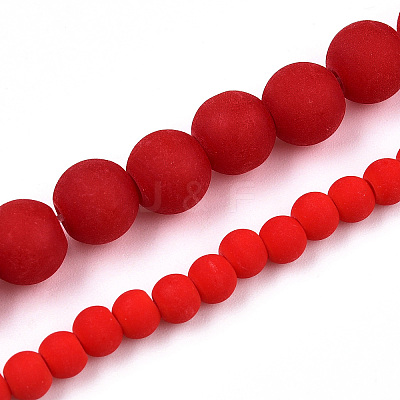 Opaque Glass Beads Strands X-GLAA-T032-P4mm-MD04-1