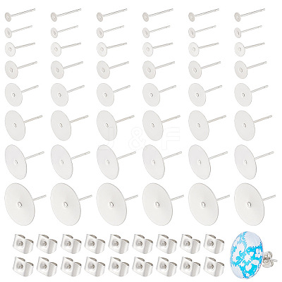 316 Surgical Stainless Steel Stud Earring Findings STAS-UN0058-54-1