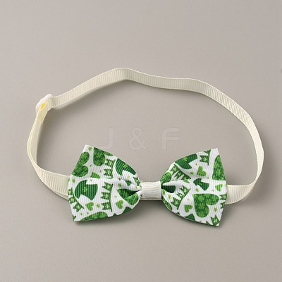 Adjustable Cloth Pet Bow Ties AJEW-WH0258-563E-1
