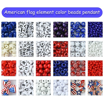 DIY Independence Day Jewelry Making Findings Kits DIY-FS0006-52-1