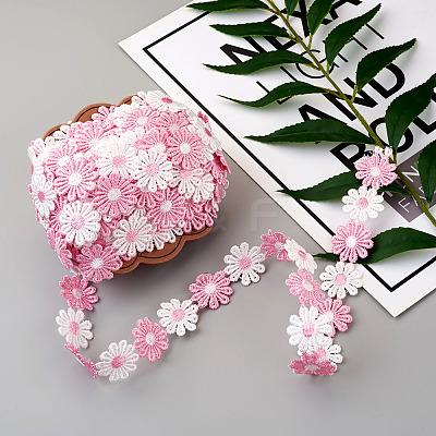 Colorful Polyester Lace Trim OCOR-TA0001-34C-1