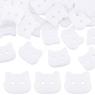 60Pcs Acrylic Buttons BUTT-PH0001-59C-01-1