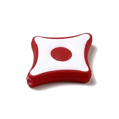 Opaque Acrylic Beads ACRC-I001-06-1