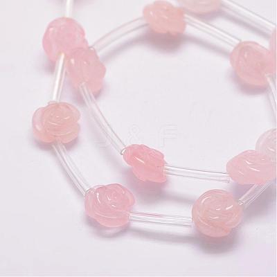 Natural Rose Quartz Beads G-O156-C-16-1