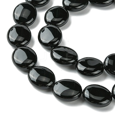 Natural Black Onyx(Dyed & Heated) Beads Strands G-K365-B12-02-1