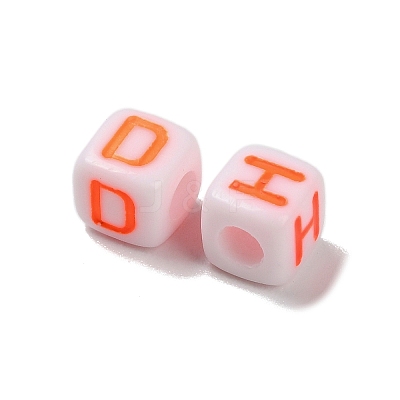 Opaque Acrylic Beads OACR-I022-02B-1