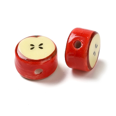 Christmas Theme Glazed Porcelain Beads PORC-NH0001-01A-1