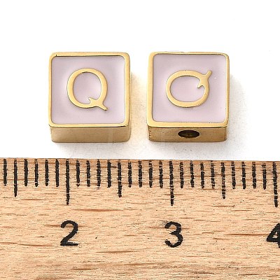 304 Stainless Steel Enamel Beads STAS-L022-293G-Q-1
