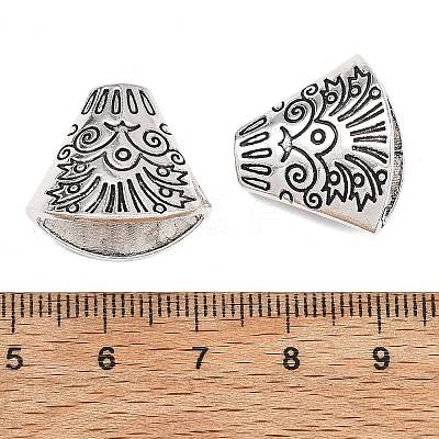 Tibetan Style Alloy Bead Cone TIBE-00756-AS-RS-1