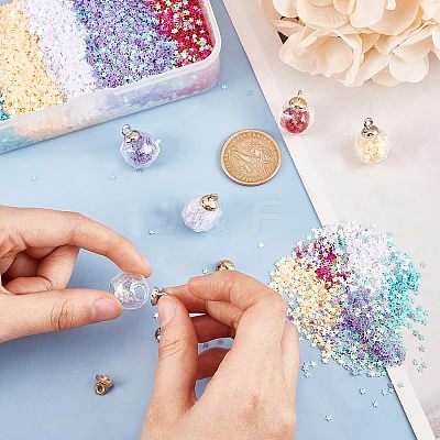 DIY Glass Pendant Making Kits DIY-CA0001-38-1