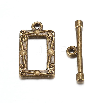Tibetan Style Alloy Toggle Clasps LS-MLF5079Y-1