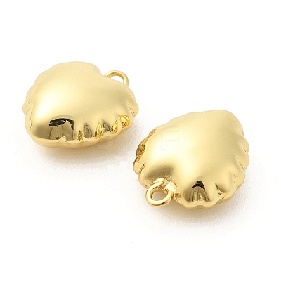 Heart Brass Pendants KK-L237-002G-1