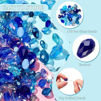 178Pcs Glass Beads GLAA-NB0001-69B-1