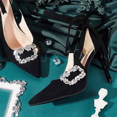 2Pcs Crystal Rhinestone Shoe Decoration DIY-OC0009-93P-1