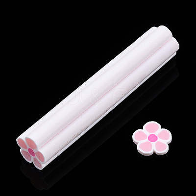 Luminous Handmade Five Petal Flower Polymer Clay Canes CLAY-T016-85D-1