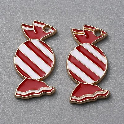 Christmas Theme Alloy Enamel Pendants ENAM-WH0062-02E-02-1