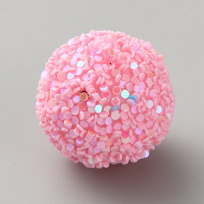 Opaque Acrylic Glitter Beads FIND-CJC0010-111A-22-1