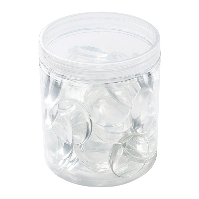 Transparent Glass Cabochons GGLA-CD0001-05-1