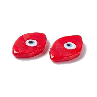 Handmade Evil Eye Lampwork Cabochons LAMP-F025-06C-1