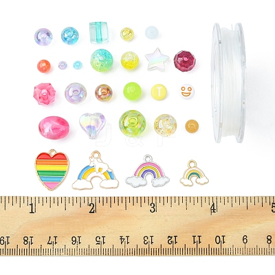 DIY Rainbow Color Pride Bracelet Making Kit OACR-FS0004-20-1