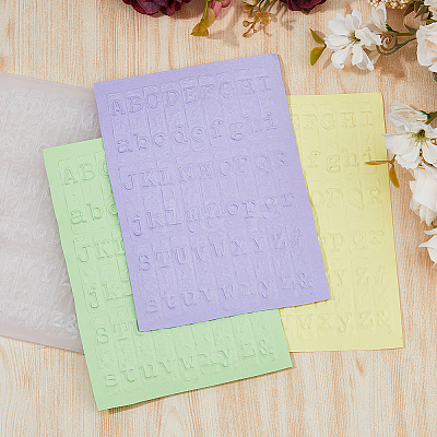 Plastic Embossing Folders DIY-WH0632-93A-1