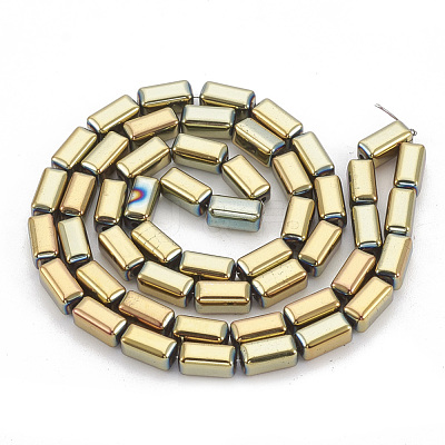 Electroplate Non-magnetic Synthetic Hematite Beads Strands G-N0322-10H-1