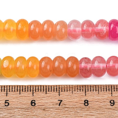 Gradient Color Natural White Jade Beads Strands G-NH0006-A13-01-1