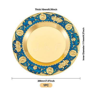 1Pc Iron Flat Round Display Panel for Fragrance Activity AJEW-MB0001-13A-1