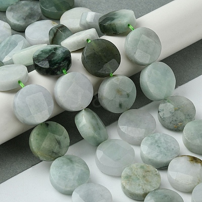 Natural Myanmar Jadeite Beads Strands G-A092-A01-02-1