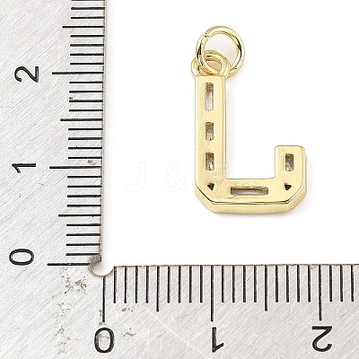 Brass Micro Pave Cubic Zirconia Pendants KK-V014-01G-10-1