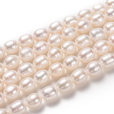 Natural Cultured Freshwater Pearl Beads Strands PEAR-L033-75-01-1