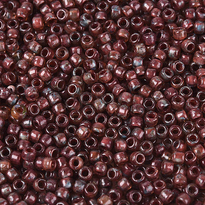 Picasso Cylinder Glass Seed Beads SEED-N011-01E-1