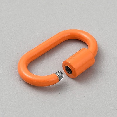 Baking Paint Alloy Screw Locking Carabiners FIND-WH0366-078D-1