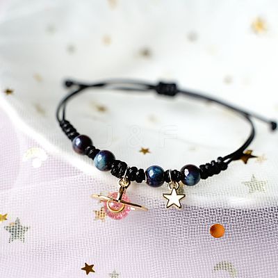 Ceramic Beads Braided Bead Bracelets for Women WG429D7-02-1