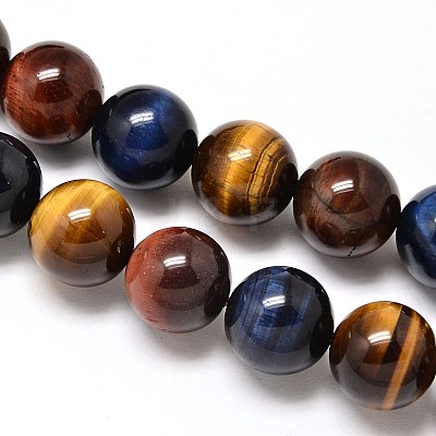 Natural Tiger Eye Beads Strands X-G-F173-14-6mm-1