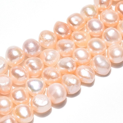 Natural Cultured Freshwater Pearl Beads Strands PEAR-N014-08H-02-1