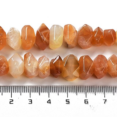 Natural Orange Botswana Agate Beads Strands G-D091-A23-1