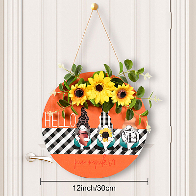 Wooden Pendant Decorations WOOD-WH0107-74-1