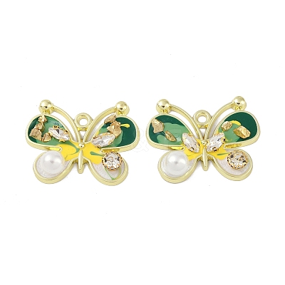 Rack Plating Alloy Enamel Pendants FIND-I038-13E-1