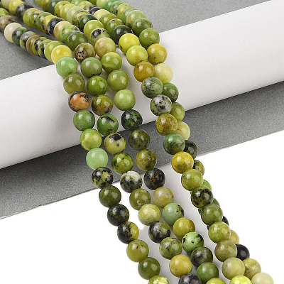Natural Serpentine Beads Strands G-G829-06-4mm-1