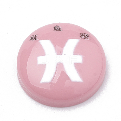 Constellation/Zodiac Sign Resin Cabochons CRES-N010-07H-1