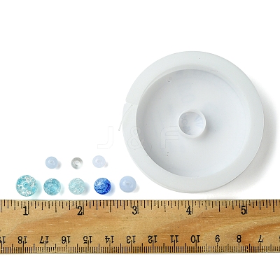 DIY Round Acrylic Beads Bracelets Making Kits DIY-FS0007-02A-1